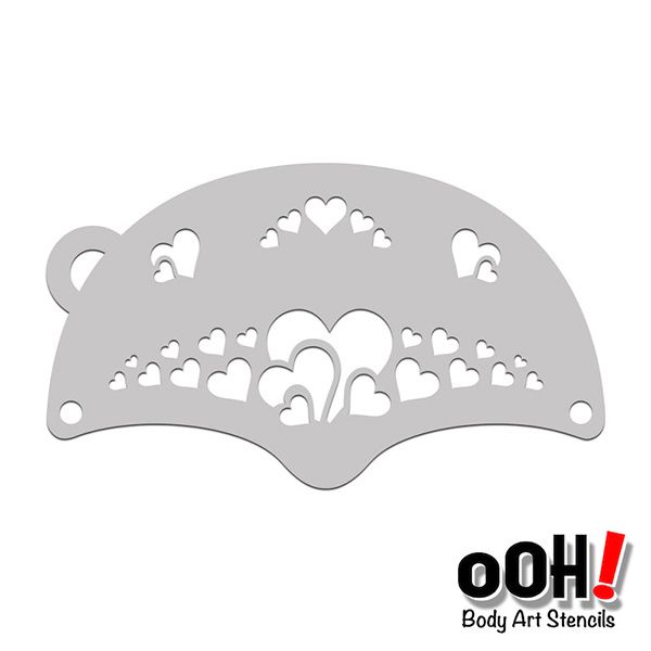 oOh Body Valentine Máscara Pintura Facial Stencil K07