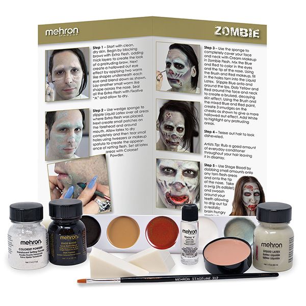 Kit de maquillaje Mehron Zombie Premium