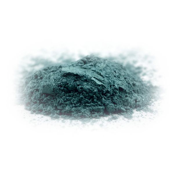 Etiqueta Polvo de mica cosmética verde mar