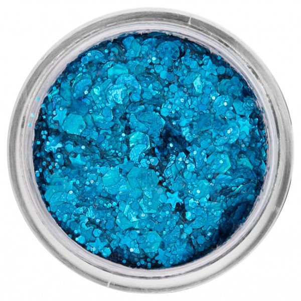 PXP Pressed Chunky Glitter Cream Azul Místico 10ml