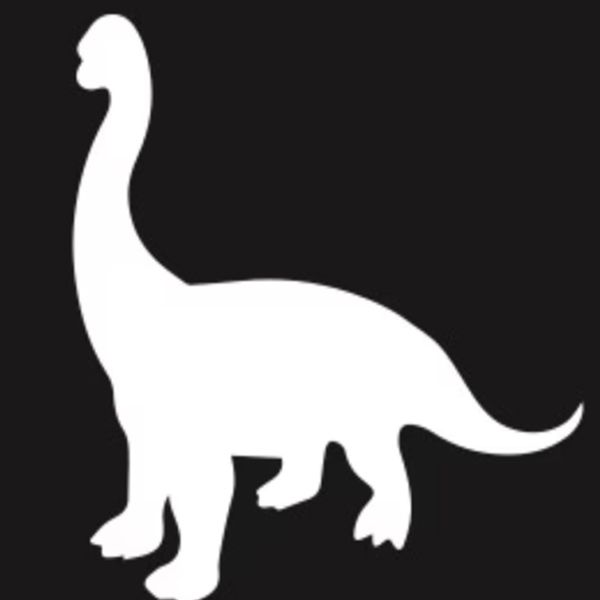 Glittertattoo Stencil Brontosaurus (pack de 5)