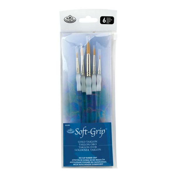 Royal Brush Soft Grip Set 5 Pinceles Sg303-3t