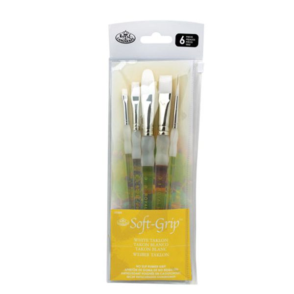 Pinceles Soft Grip Facepainting Set 5 piezas