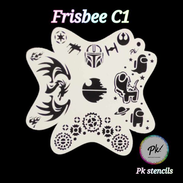 Frisbee Facepaintingplantilla Espacio