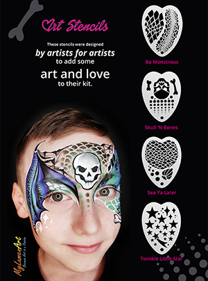 New ! Art Facepaint Stencils